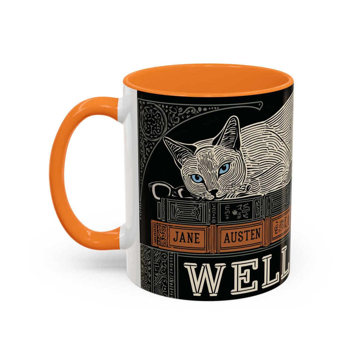 Bookstore Cat-Well Read Cat Mug | Literary Cat Stack Mug