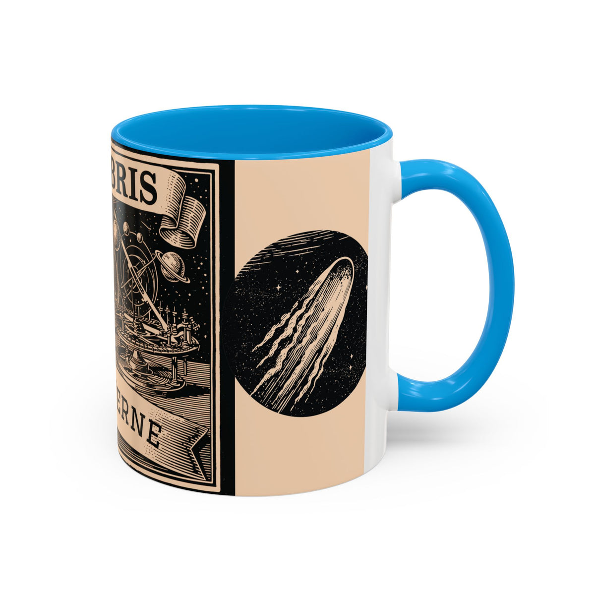 Jules Verne Ex Libris Vintage Science Fiction Coffee Mug (11oz & 15oz)
