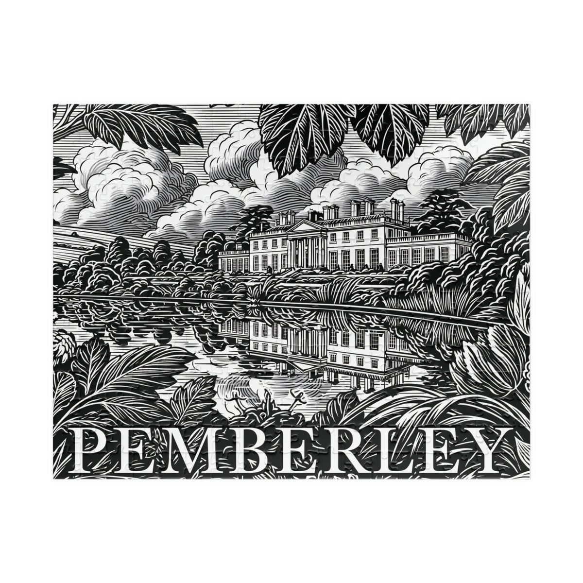 Pemberley Estate Illustration Puzzle | Landscape Jigsaw 110–1014 pieces