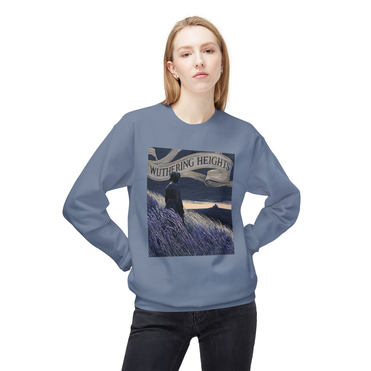 Across the Moors-Wuthering Heights Gothic Literary Sweatshirt