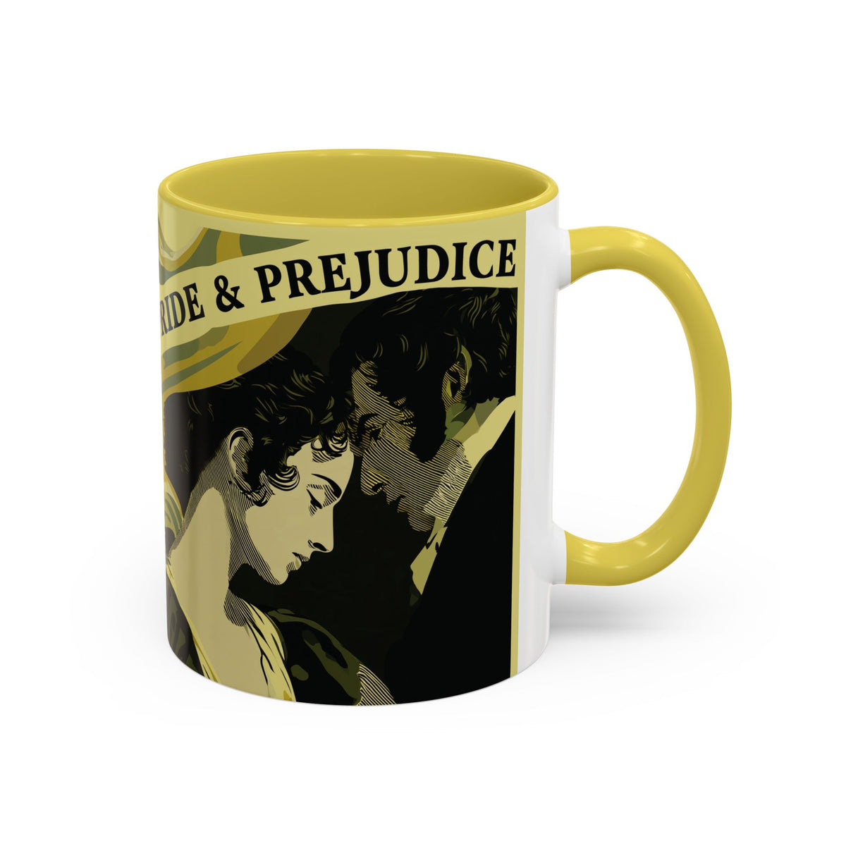 Pride & Prejudice Ceramic Mug – Jane Austen Vintage Romance Coffee Cup
