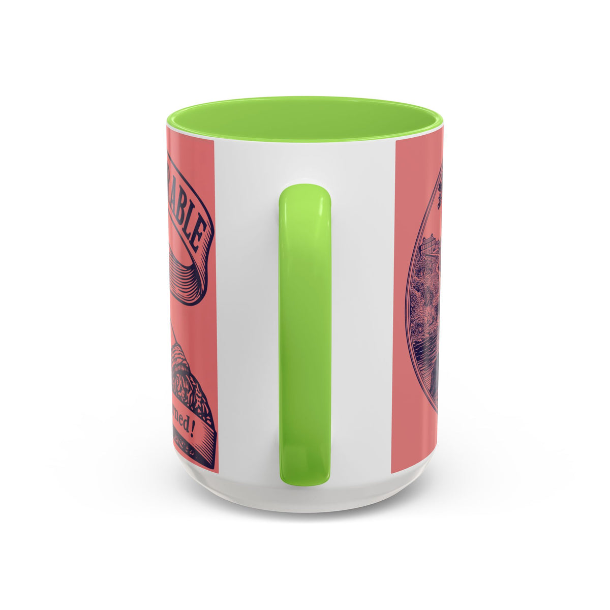 Barely Tolerable Vintage Portrait Mug — Funny Retro Coffee Cup (11oz/15oz)