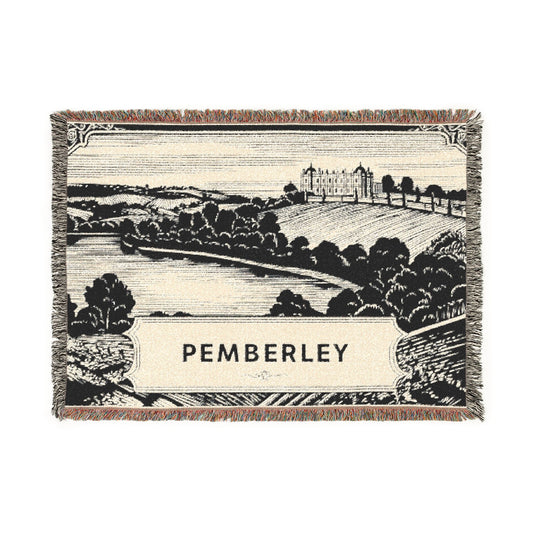 Pemberley Landscape Woven Blanket | Country Estate Throw Collection