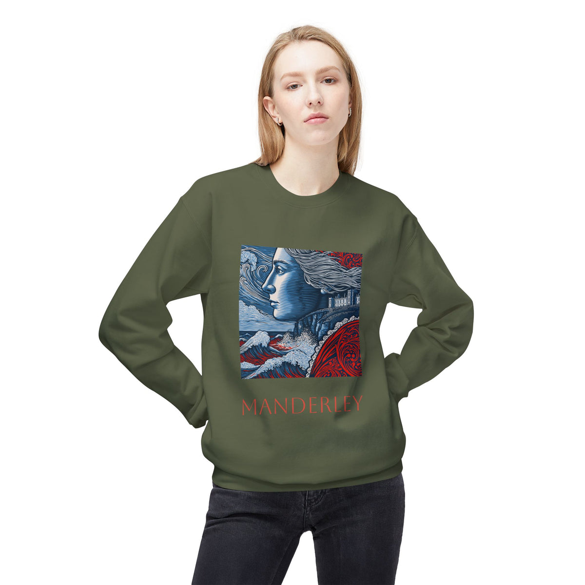 Manderley Crewneck Sweatshirt — "I feel her everywhere, you do too, don't you?"