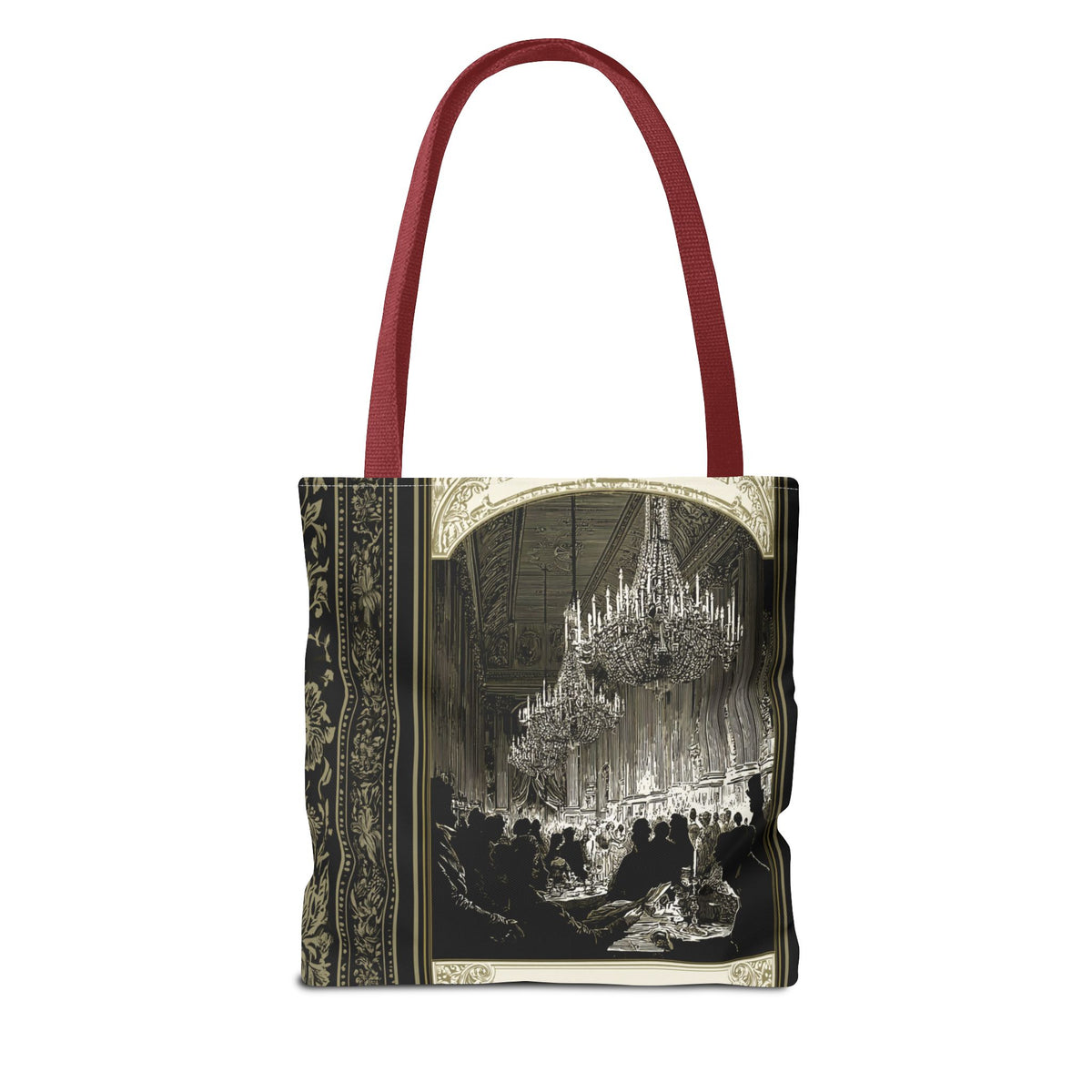 Regency Ballroom Chandelier Tote Bag | Vintage Ballroom Scene