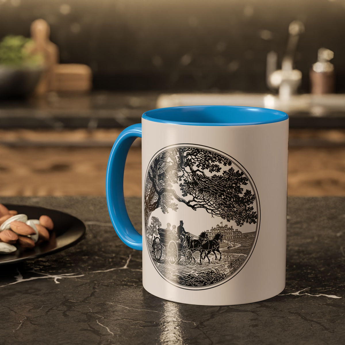 Romantic Vintage Silhouette Mug — "Most Ardently" Tea Coffee Cup (11oz/15oz)