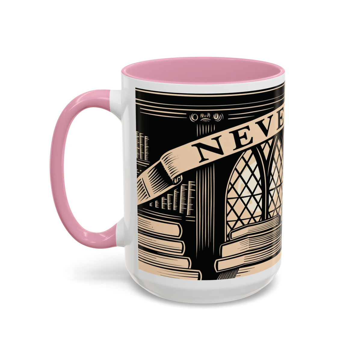 x Nevermore Raven woodcut illustration Mug | Edgar Allan Poe inspired