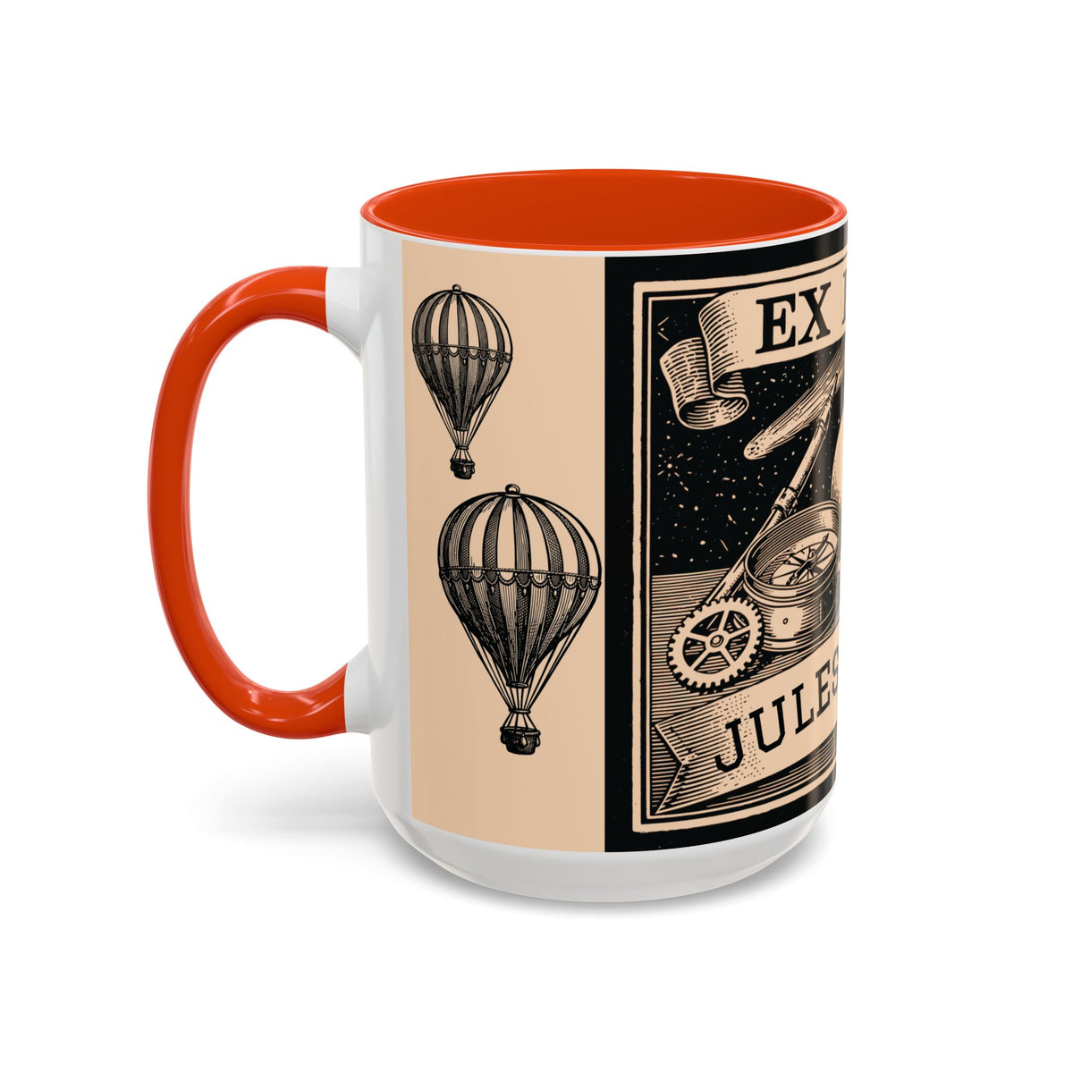 Jules Verne Ex Libris Vintage Science Fiction Coffee Mug (11oz & 15oz)