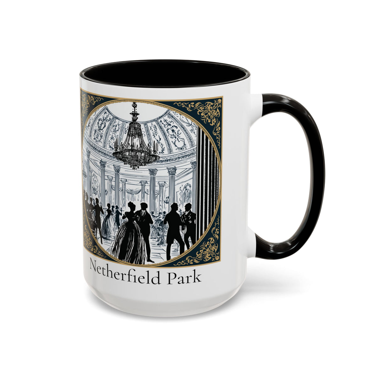 Netherfield Park Ballroom Scene Mug | 11oz 15oz Color Accent