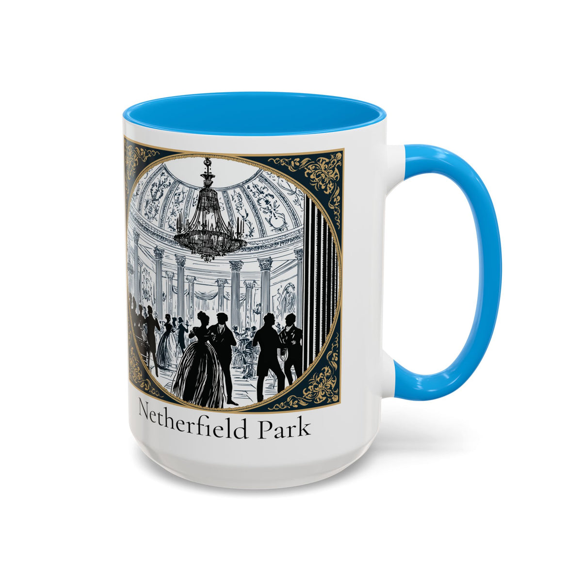 Netherfield Park Ballroom Scene Mug | 11oz 15oz Color Accent