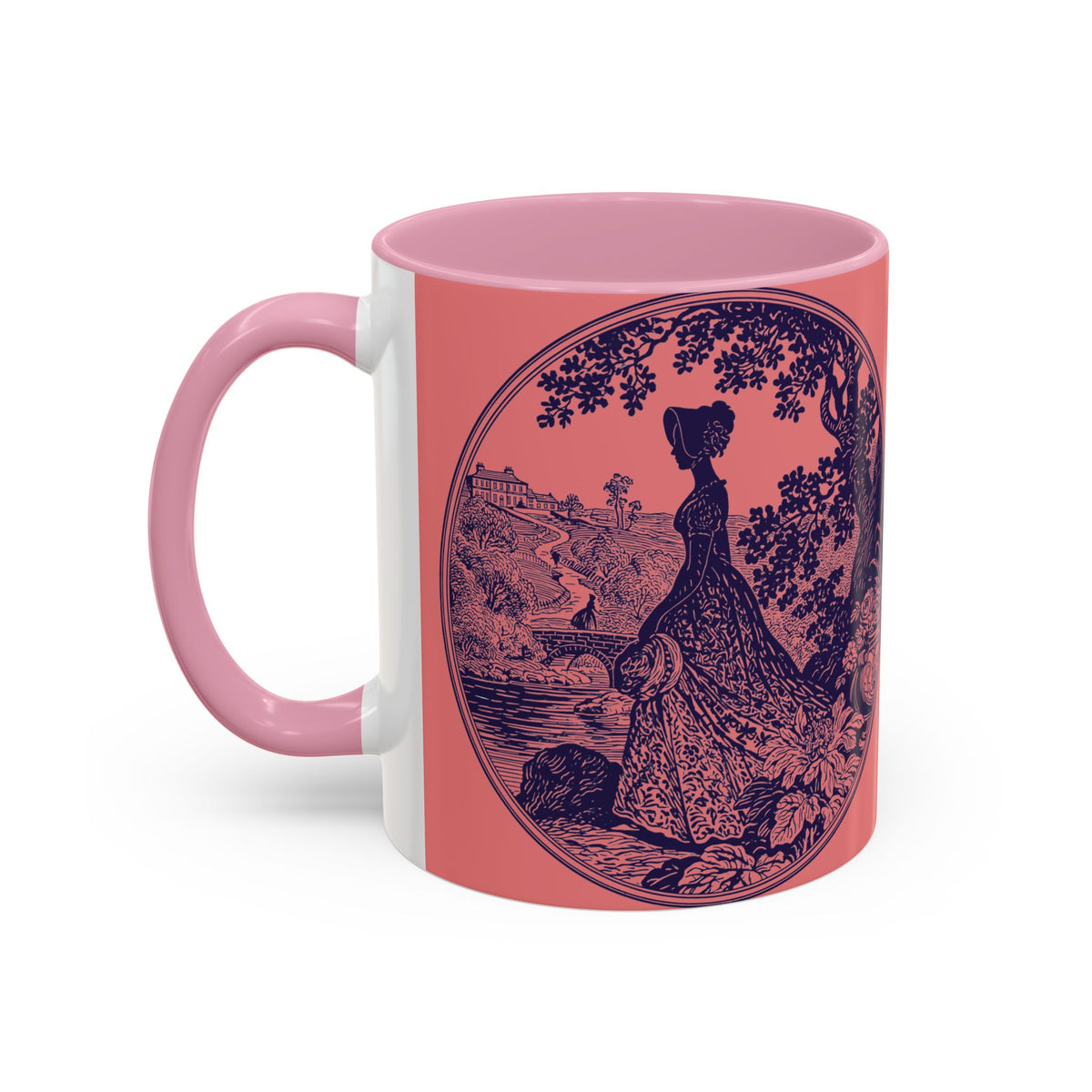 Barely Tolerable Vintage Portrait Mug — Funny Retro Coffee Cup (11oz/15oz)