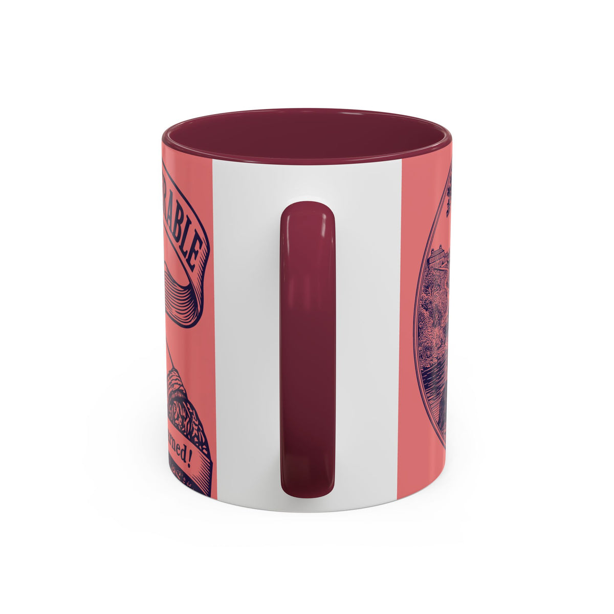 Barely Tolerable Vintage Portrait Mug — Funny Retro Coffee Cup (11oz/15oz)
