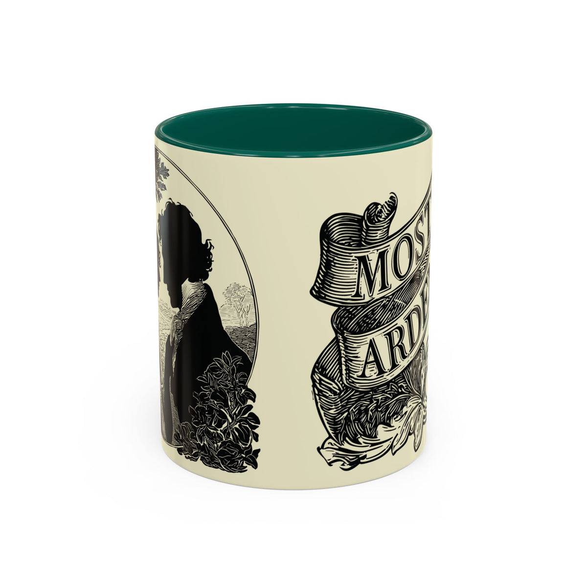 Most Ardently Floral Coffee Mug — Vintage Romantic Quote Mug (11oz & 15oz)