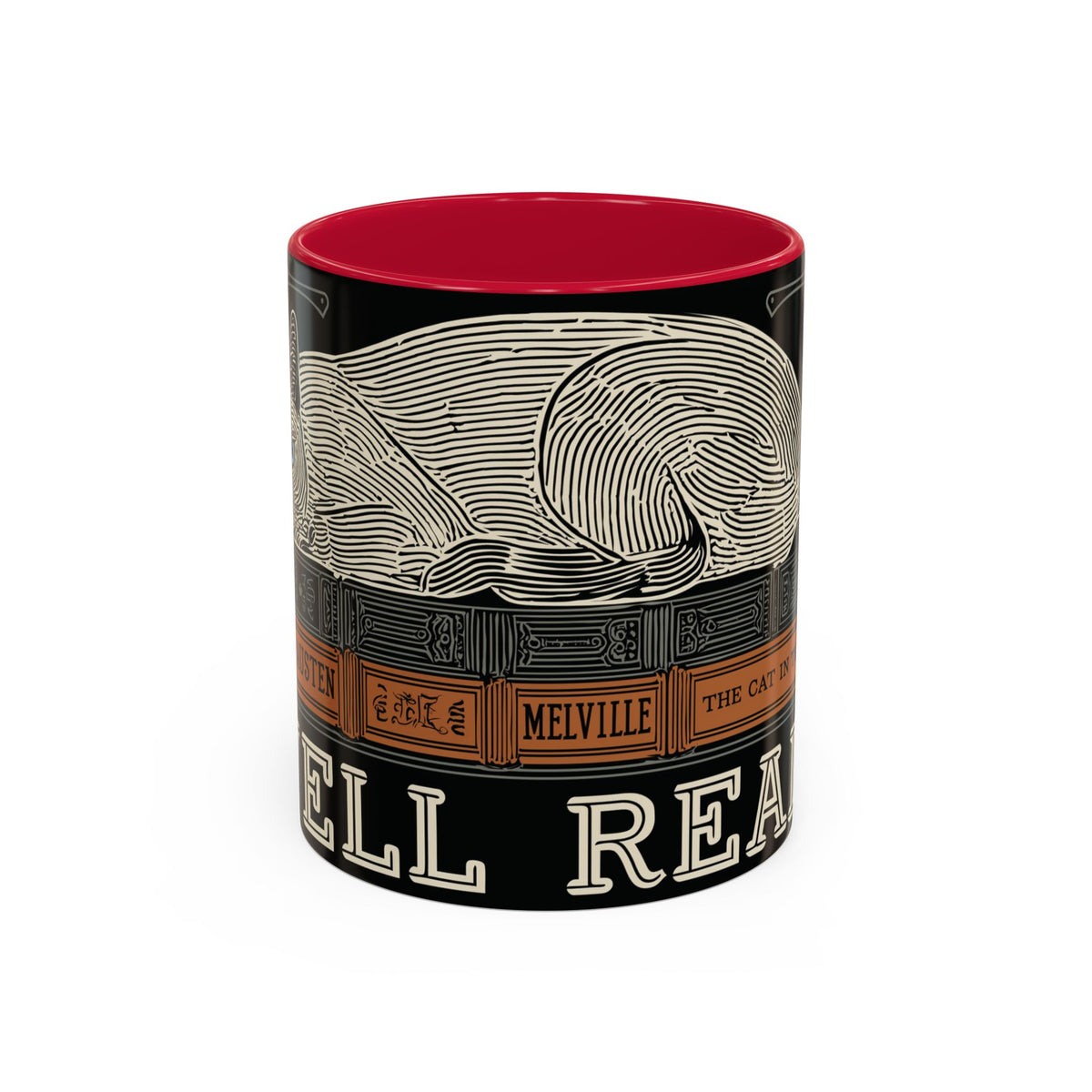 Bookstore Cat-Well Read Cat Mug | Literary Cat Stack Mug
