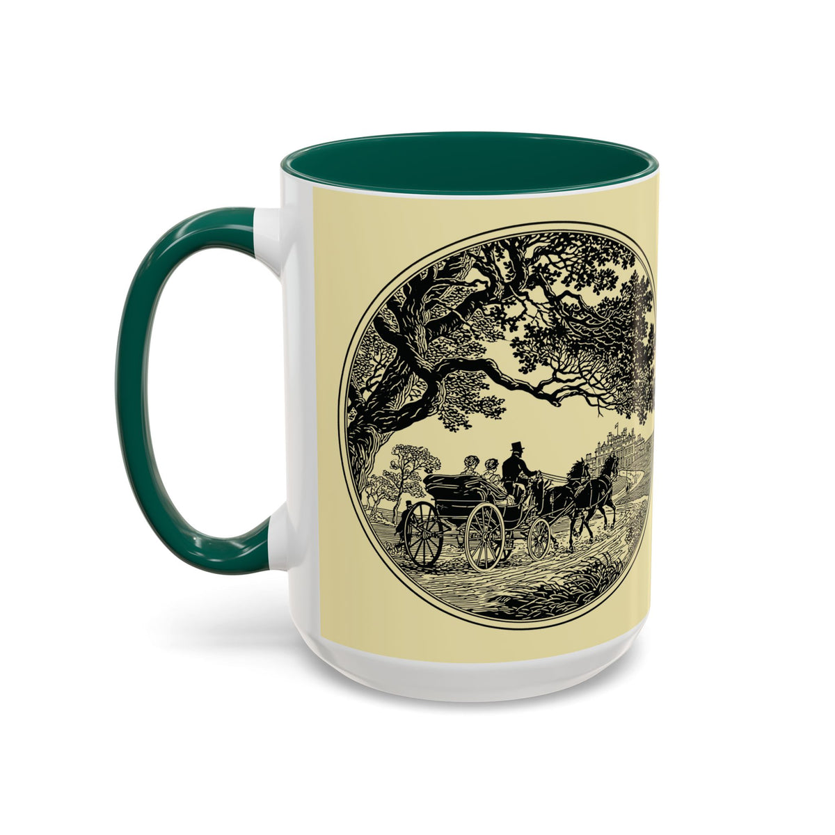 Vintage 'Barely Tolerable' Illustration Coffee Mug (11oz/15oz)