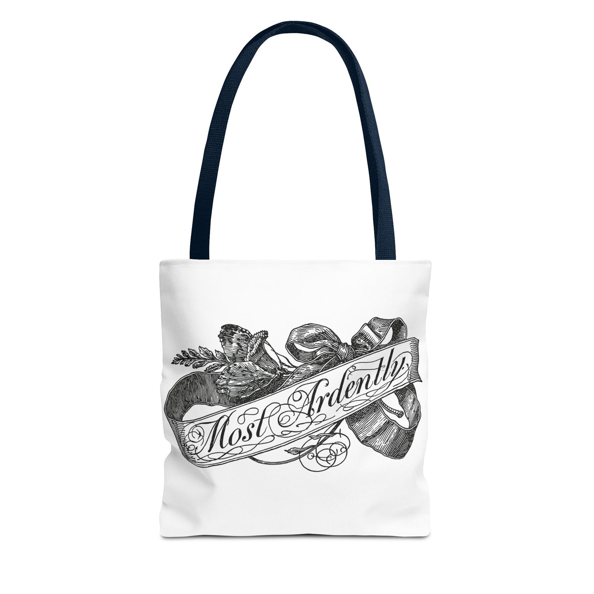 Regency Ribbon Banner Tote — Most Ardently