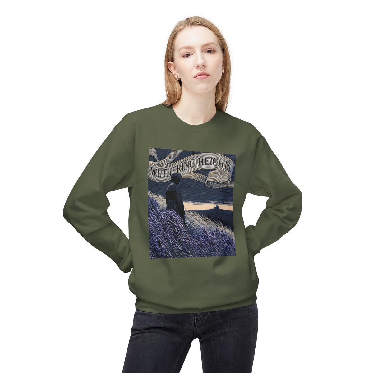 Across the Moors-Wuthering Heights Gothic Literary Sweatshirt