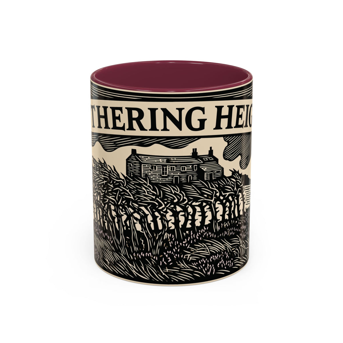 Wuthering Heights Coffee Mug | Emily Brontë Literary Design Mug