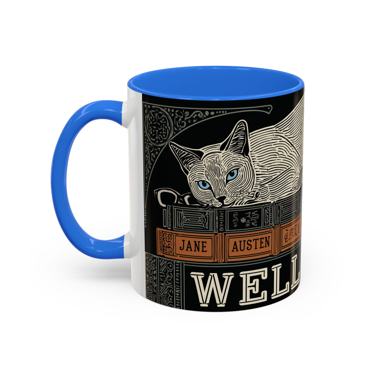 Bookstore Cat-Well Read Cat Mug | Literary Cat Stack Mug