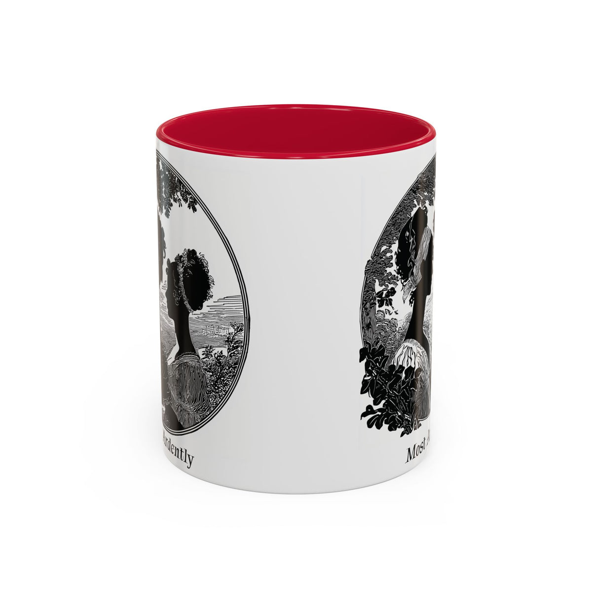 Regency Silhouette 'Most Ardently' Mug, Ceramic Coffee Mug | 11oz or 15oz