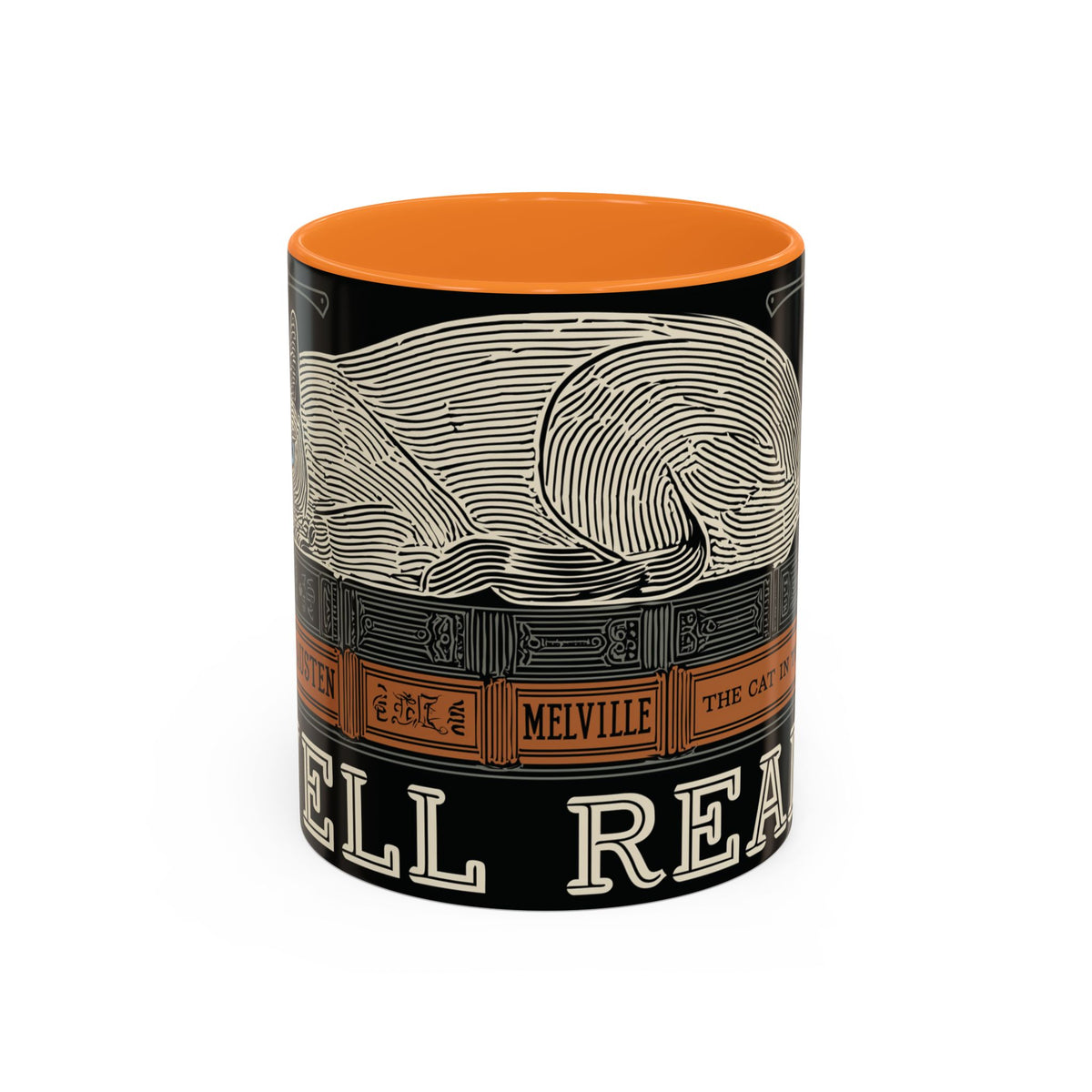 Bookstore Cat-Well Read Cat Mug | Literary Cat Stack Mug