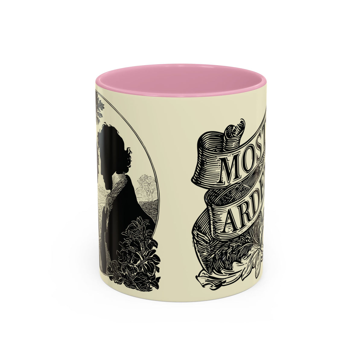Most Ardently Floral Coffee Mug — Vintage Romantic Quote Mug (11oz & 15oz)