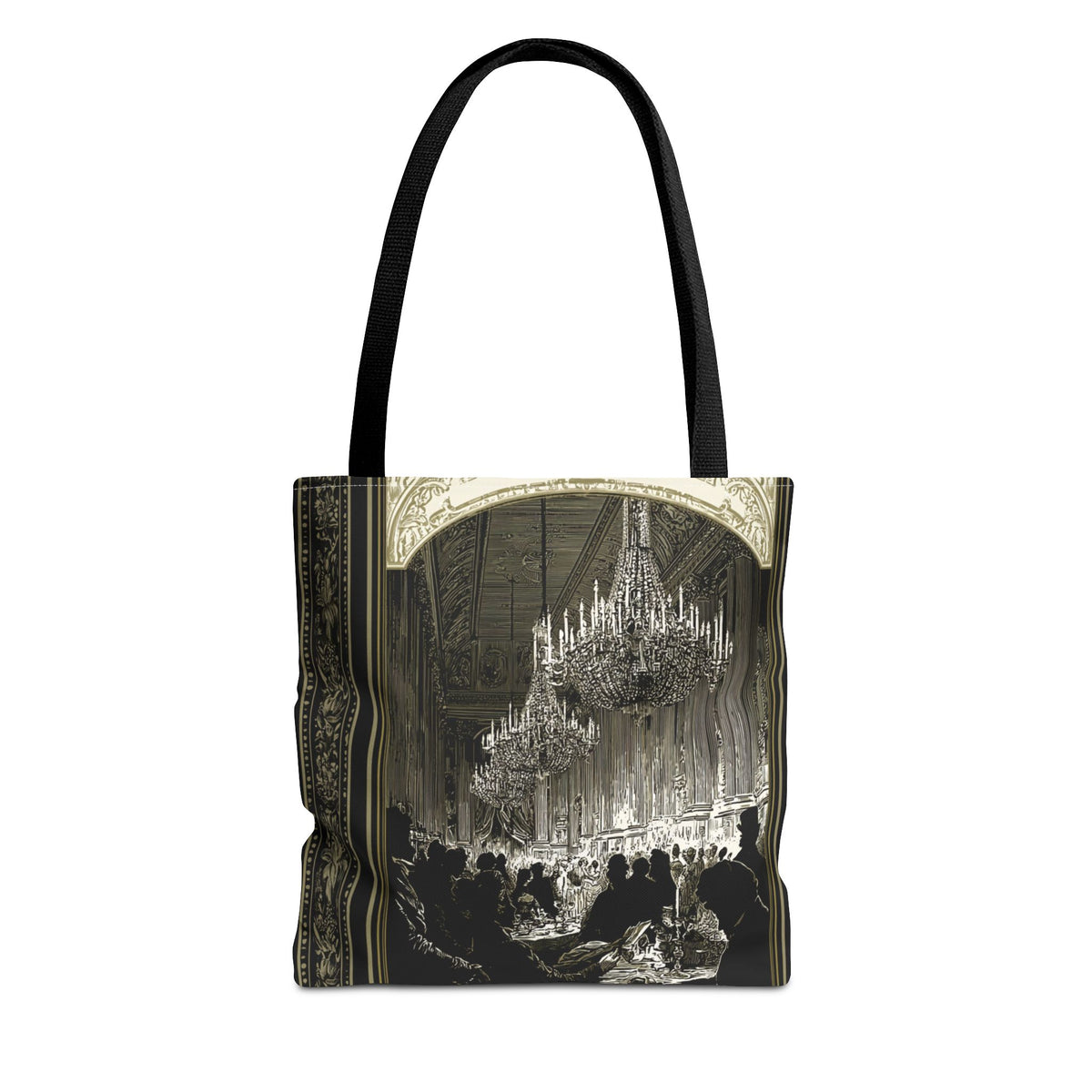 Regency Ballroom Chandelier Tote Bag | Vintage Ballroom Scene