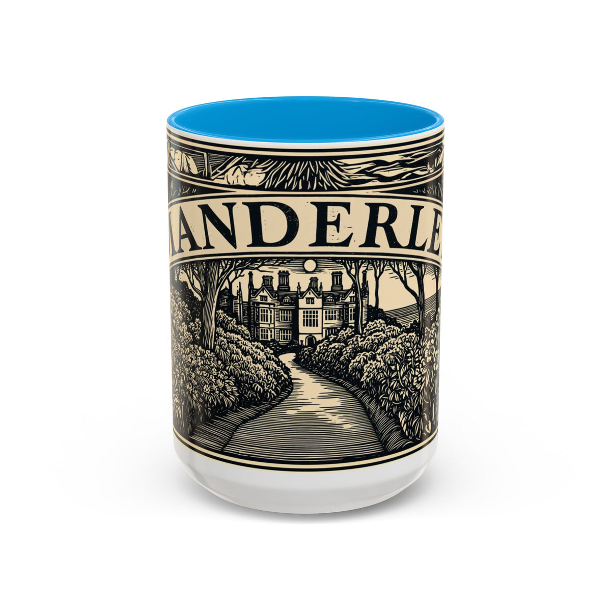 Manderley Estate Illustration Mug | Ceramic Coffee Cup