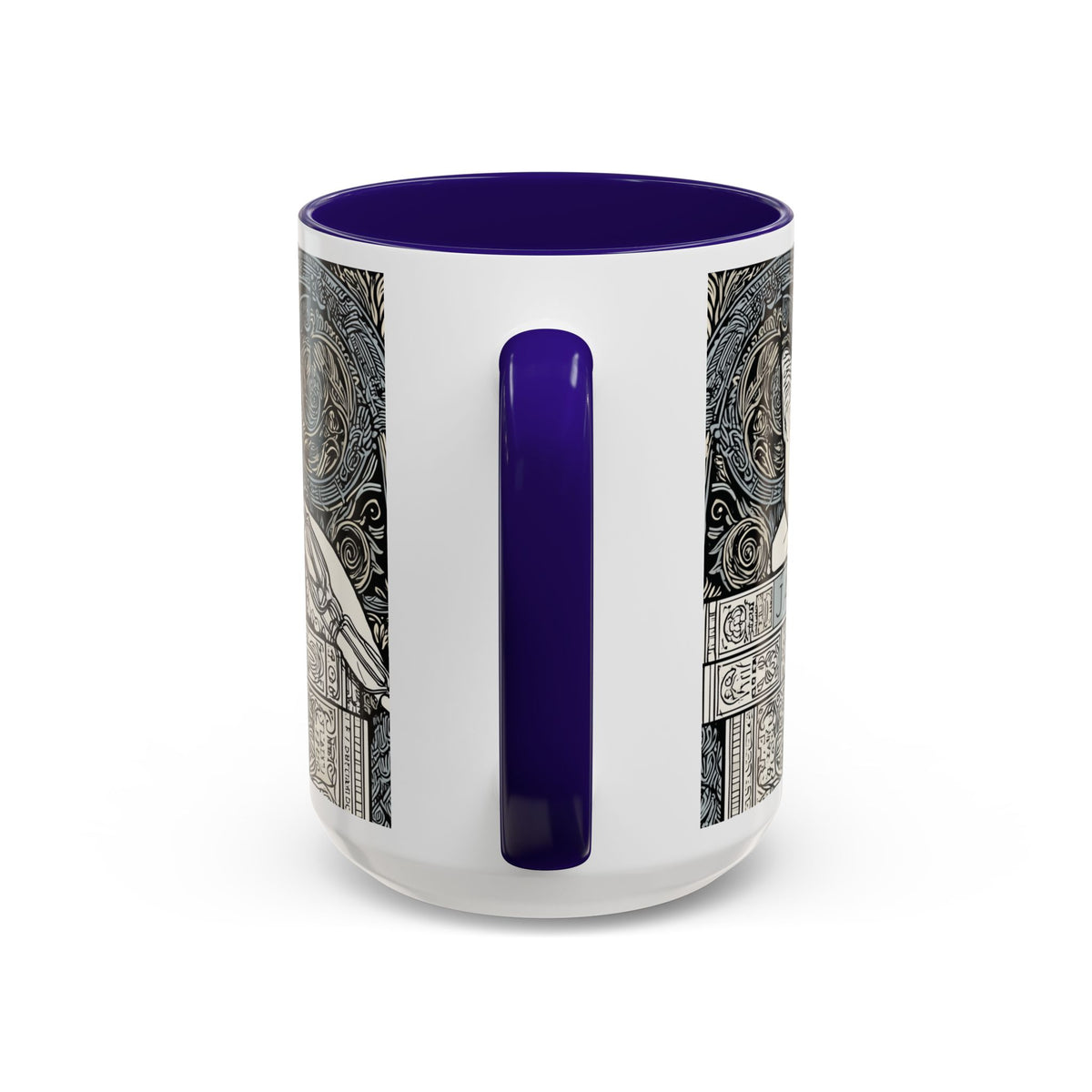 Well Read Siamese Cat Mug | Color Accent Ceramic Mug