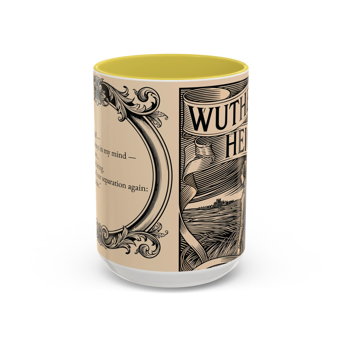Wuthering Heights Literary Ceramic Mug — Classic Book Cover Coffee Cup (11oz/15oz)