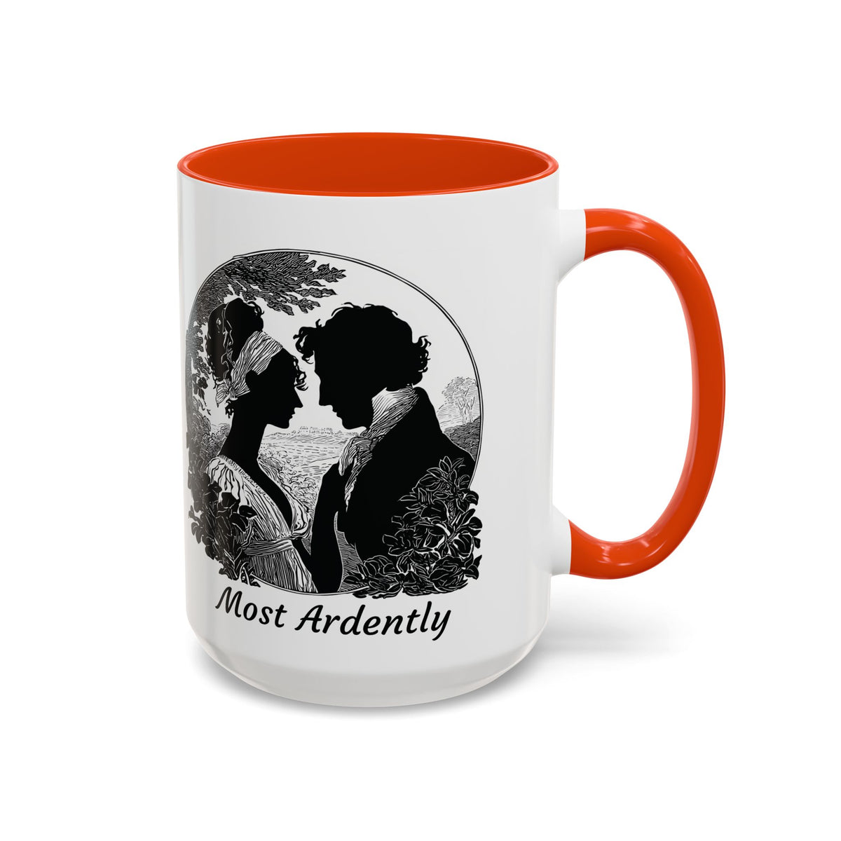 Regency Silhouette 'Most Ardently' Mug, Ceramic Coffee Mug | 11oz or 15oz