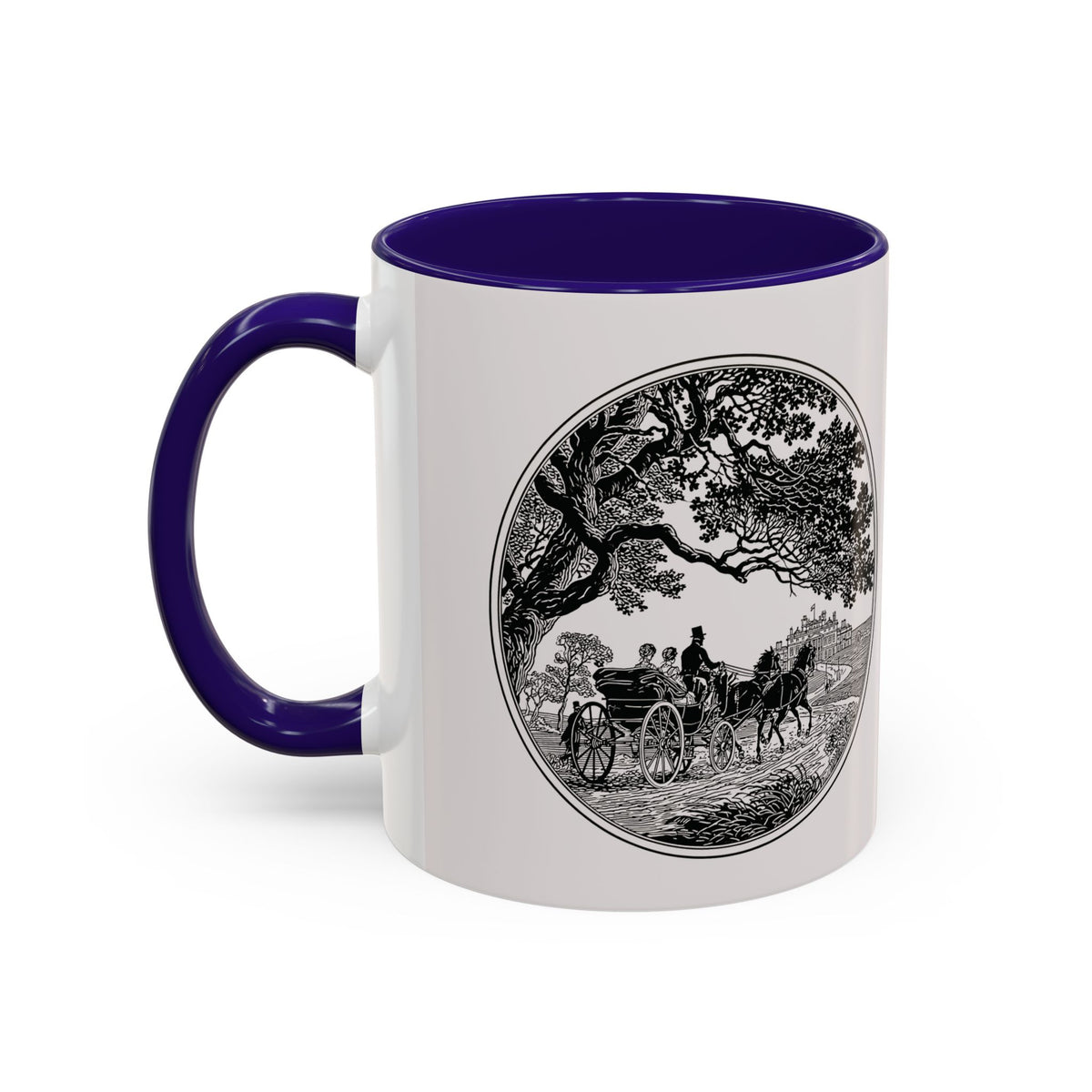 Romantic Vintage Silhouette Mug — "Most Ardently" Tea Coffee Cup (11oz/15oz)