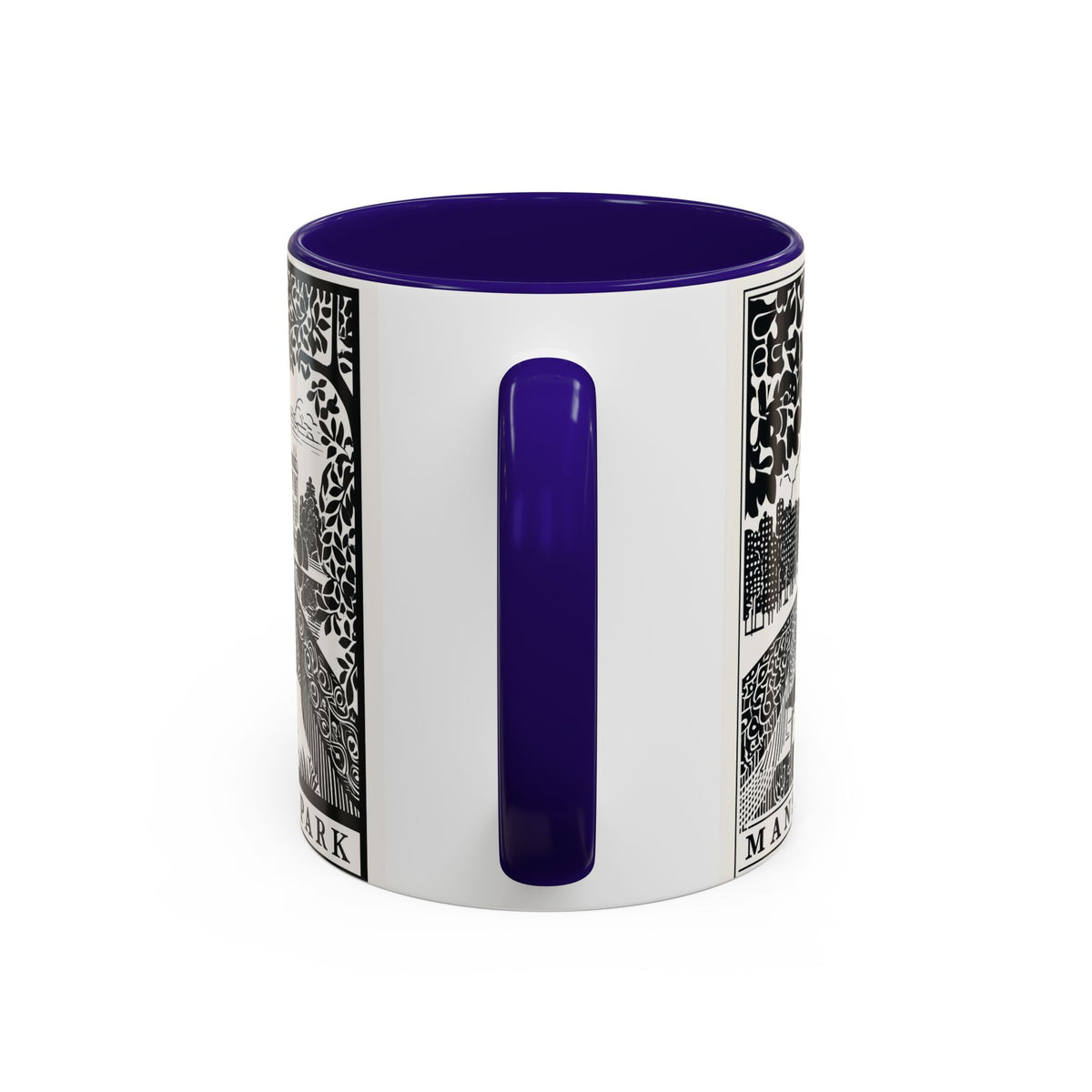 Mansfield Park Peacock Illustration Mug | Vintage Etching Wraparound
