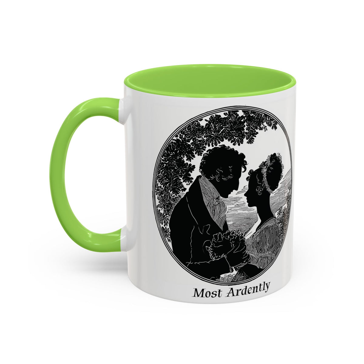 Regency Silhouette 'Most Ardently' Mug, Ceramic Coffee Mug | 11oz or 15oz