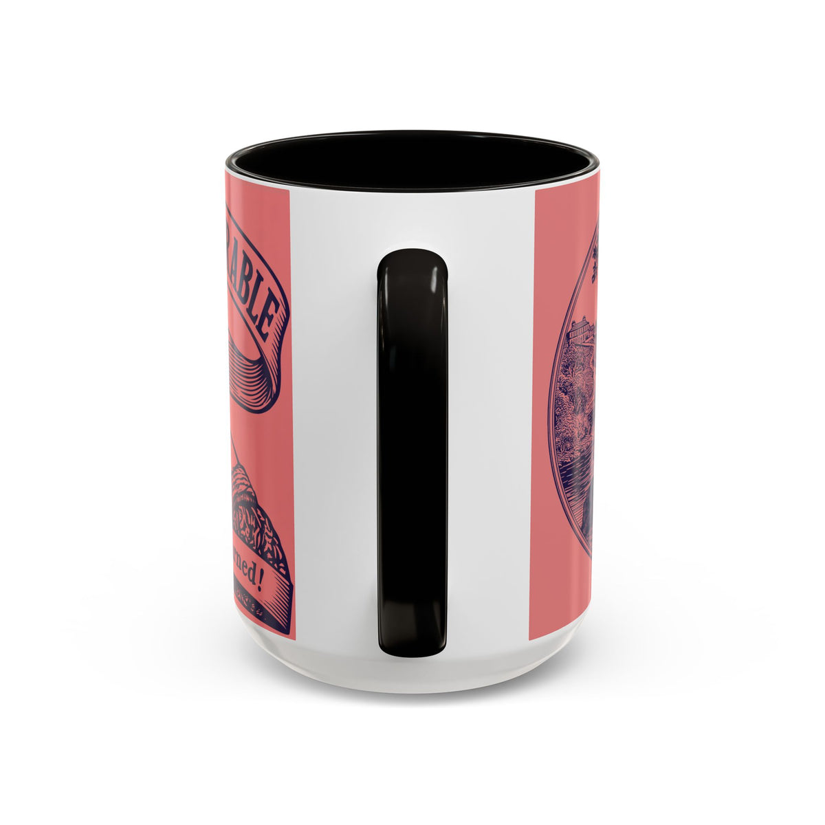 Barely Tolerable Vintage Portrait Mug — Funny Retro Coffee Cup (11oz/15oz)