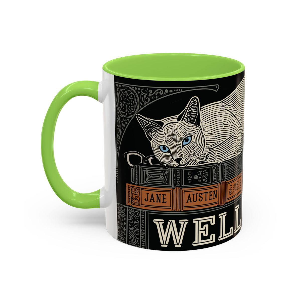 Bookstore Cat-Well Read Cat Mug | Literary Cat Stack Mug