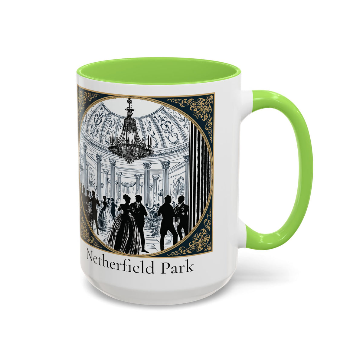 Netherfield Park Ballroom Scene Mug | 11oz 15oz Color Accent