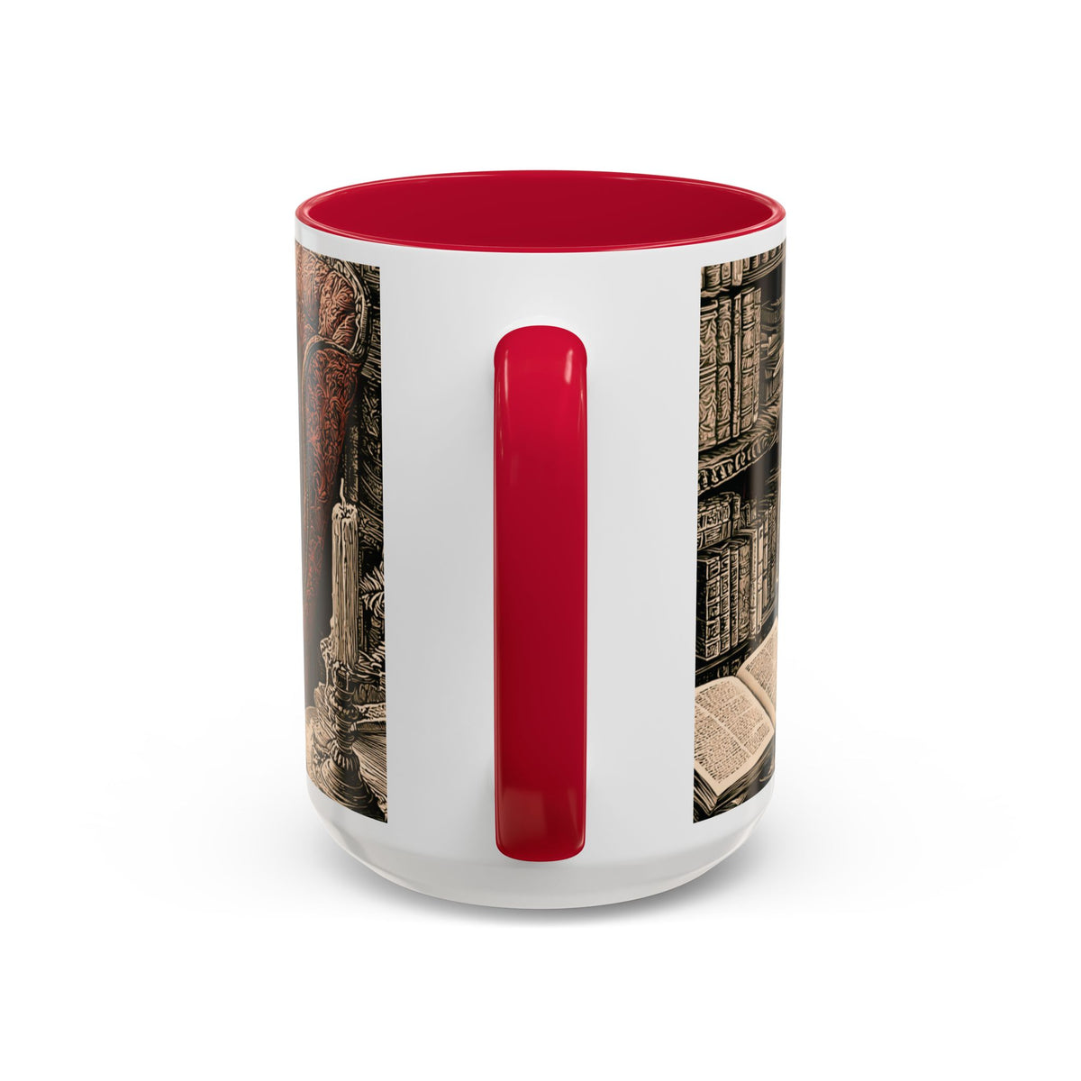 Edgar Allan Poe Raven Portrait Mug | Ceramic Coffee Cup