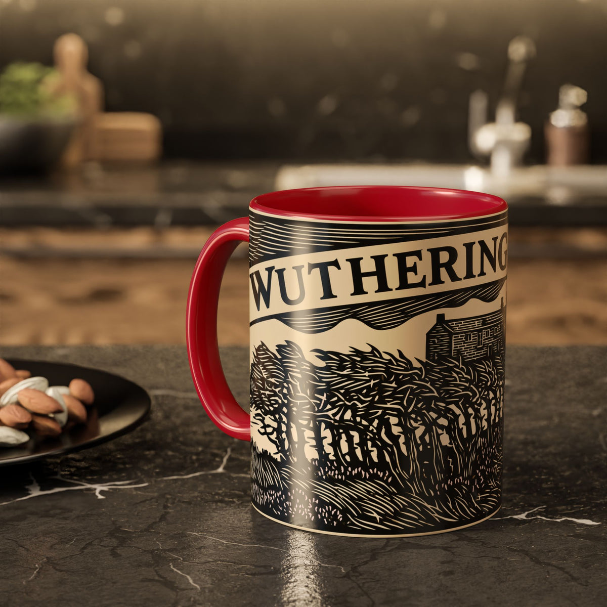 Wuthering Heights Coffee Mug | Emily Brontë Literary Design Mug