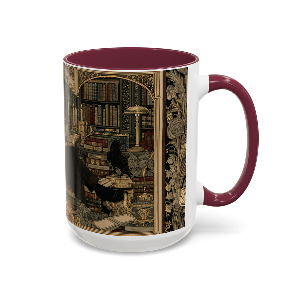 Edgar Allan Poe portrait Mug | Literary Gothic coffee mug