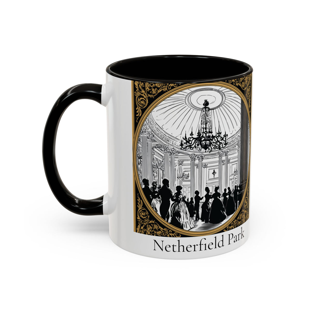 Netherfield Park Ballroom Scene Mug | 11oz 15oz Color Accent