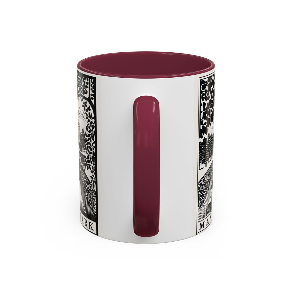 Mansfield Park Peacock Illustration Mug | Vintage Etching Wraparound