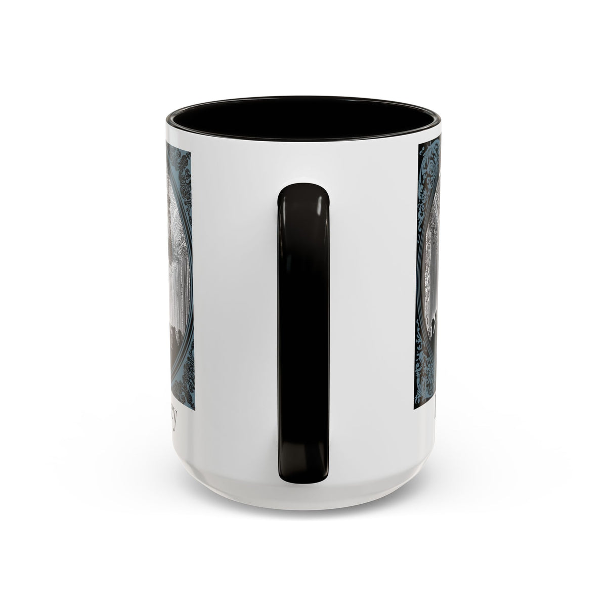 Pemberley Ballroom Illustration Mug | Color Accent Ceramic Mug