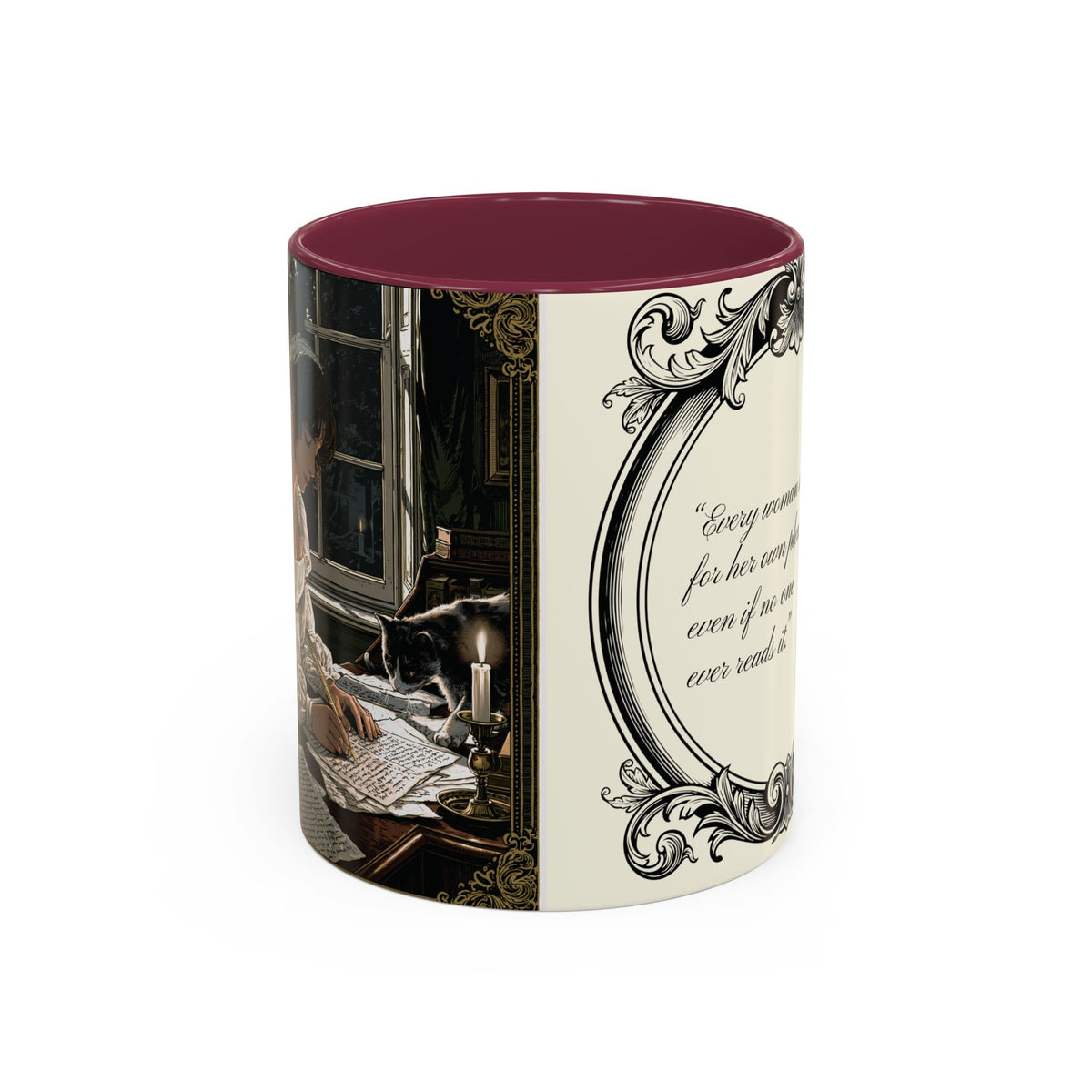 Jane Austen Quote Mug — “Every woman should write...” (11oz & 15oz)