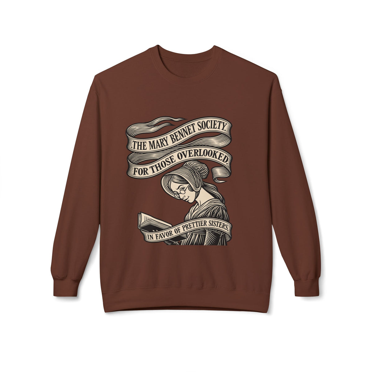Crewneck Sweatshirt — “The Mary Bennet Society for Those Overlooked” Literary Pride Pullover