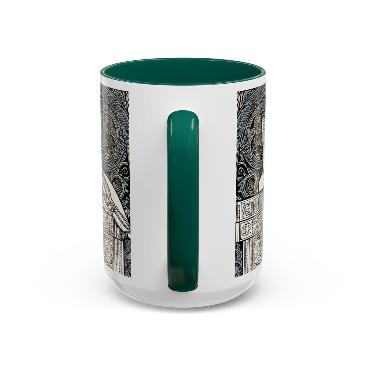 Well Read Siamese Cat Mug | Color Accent Ceramic Mug