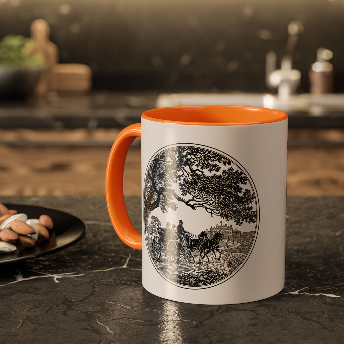 Romantic Vintage Silhouette Mug — "Most Ardently" Tea Coffee Cup (11oz/15oz)