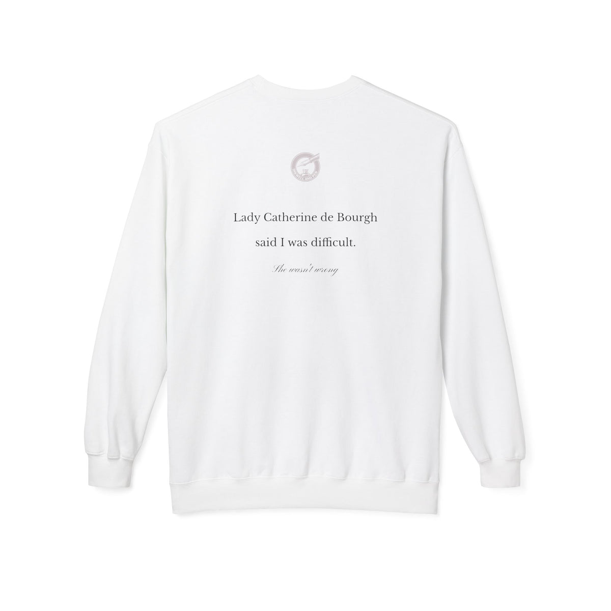 Headstrong Girl Sweatshirt — "Obstinate, Headstrong Girl" Vintage Banner Crewneck