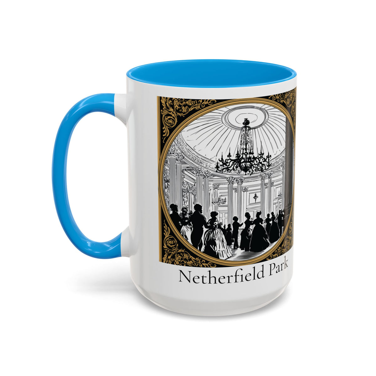 Netherfield Park Ballroom Scene Mug | 11oz 15oz Color Accent