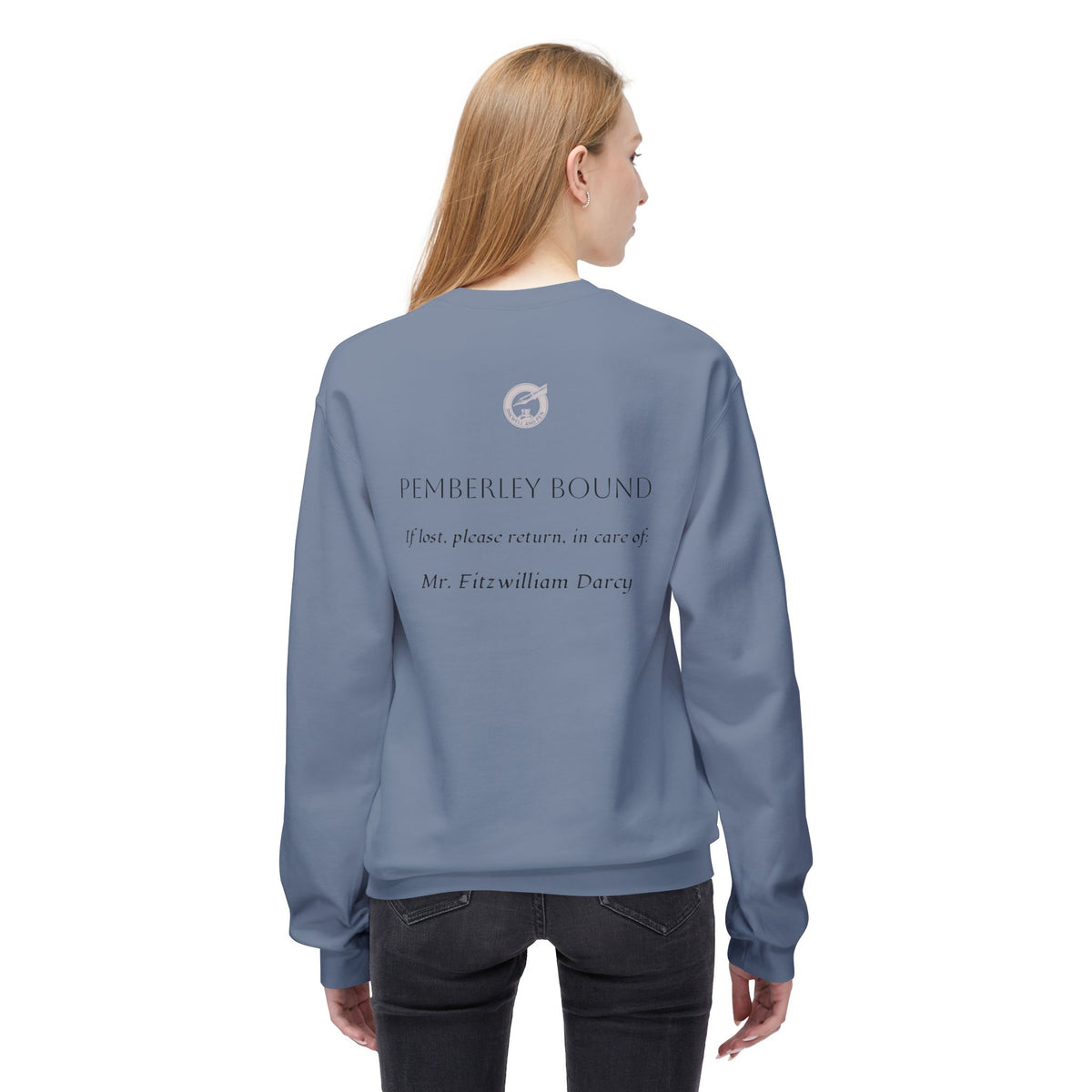 Pride & Prejudice Floral Sweatshirt — Jane Austen Booklover Crewneck (Derbyshire Coordinates)